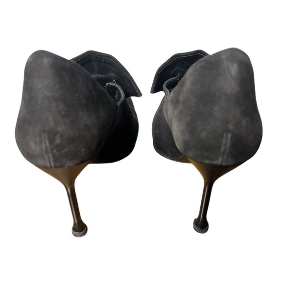 Karl Lagerfeld Charcoal Suede Heels - Vintage - Picture 4 of 5